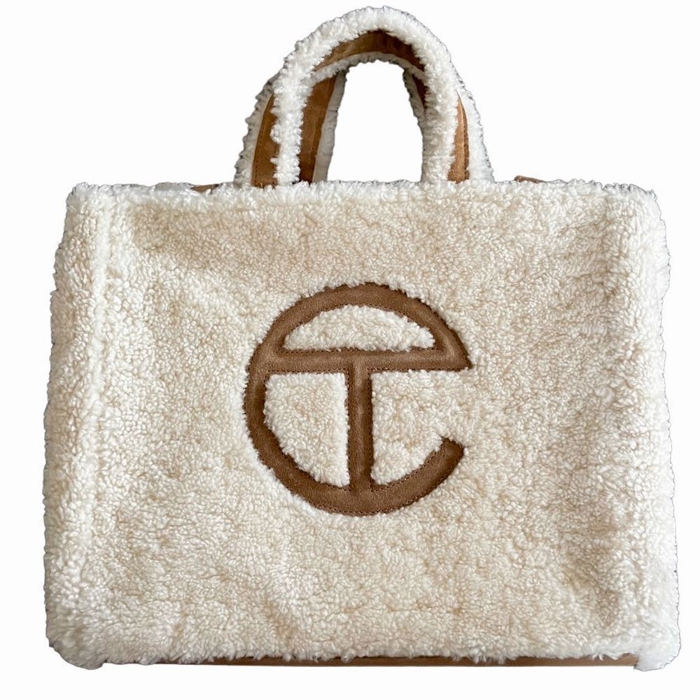 UGG x TELFAR Medium Reverse Shearling Shopper Tote Bag